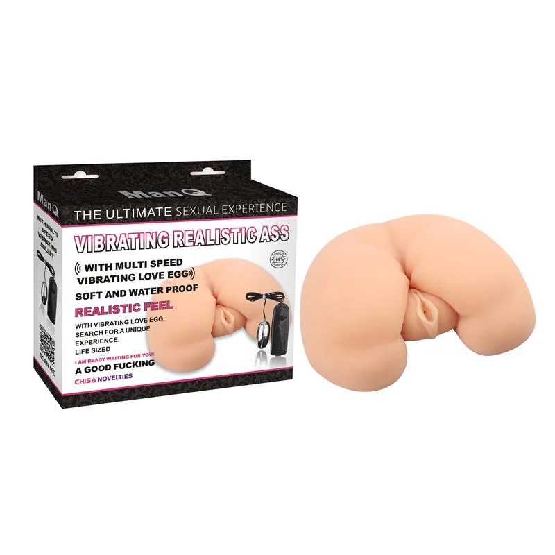 Masturbador Vibratório T-Skin Chisa Natural 24 cm — vista 2 de 3