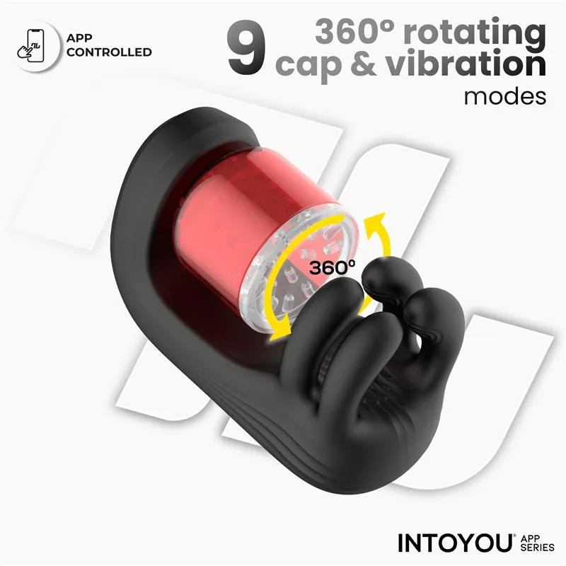 Masturbador Torky com Rotação e Compressão com App 15 cm — vista 2 de 3