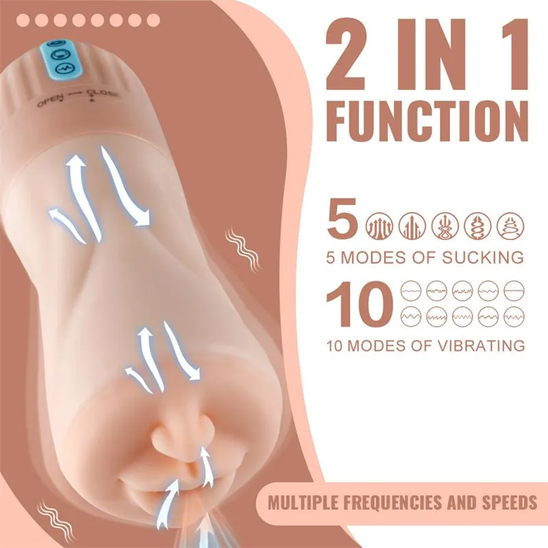 Masturbador Vibratório com Sucção Suctroker V2.0 I Boca 24,8 cm — vista 2 de 3