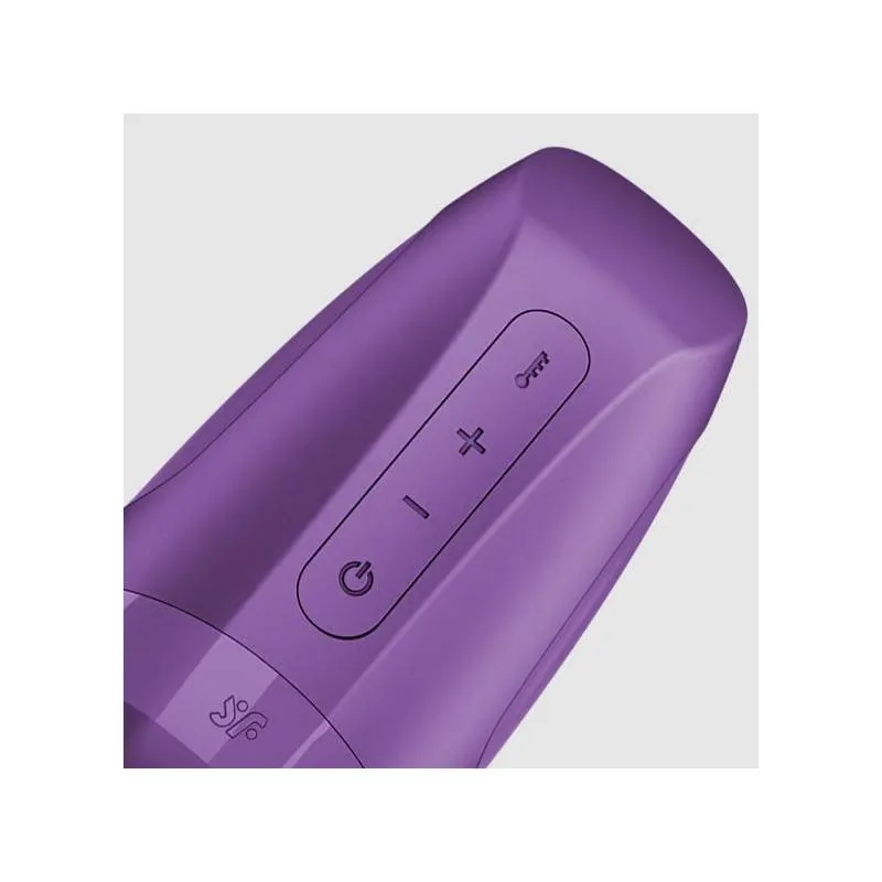 Masturbador Vibratório Satisfyer Men Heat com Função Calor Dark Berry — vista 3 de 3