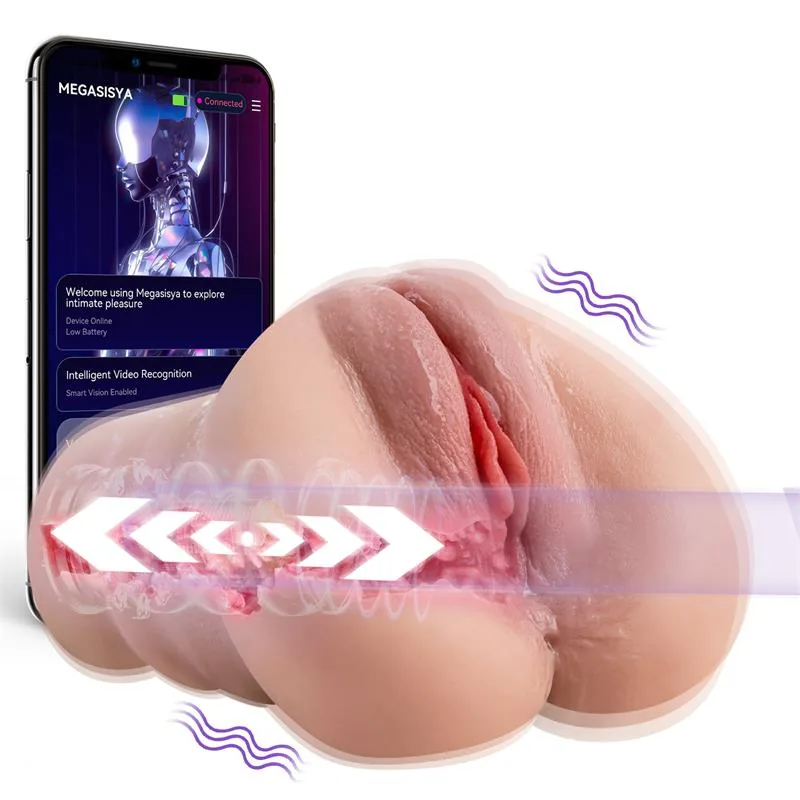 Masturbador Vibratório Sora Vagina e Ânus com Vaivém e APP 23,5 cm — vista 2 de 3