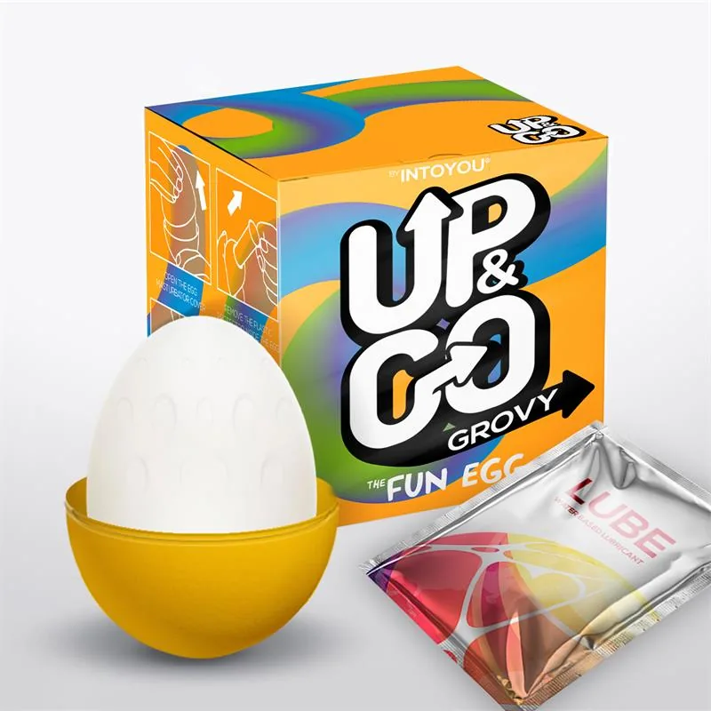 Ovo Masturbador Grovy UP&GO Amarelo