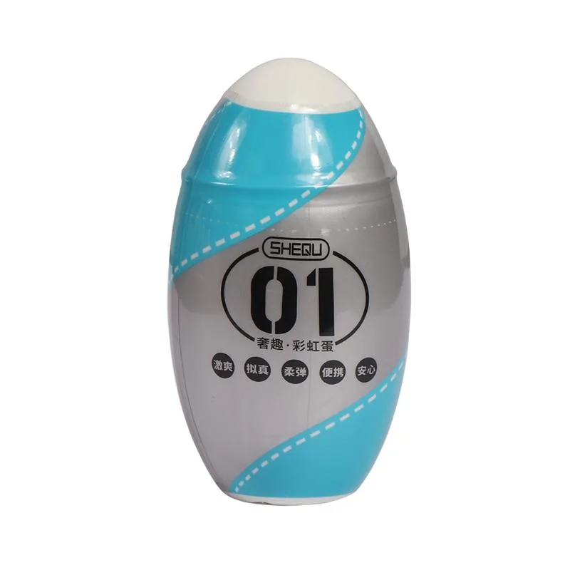 Ovo Masturbador Rainbow Shequ Azul 7 cm