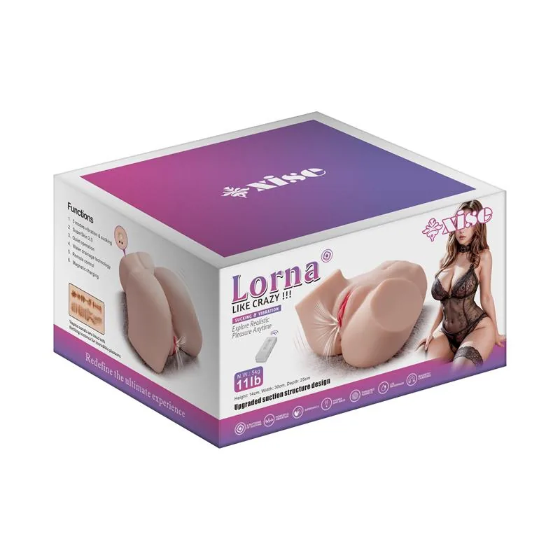 Masturbador Torso Lorna com Vibração e Sucção Xise 5 kg — vista 2 de 3