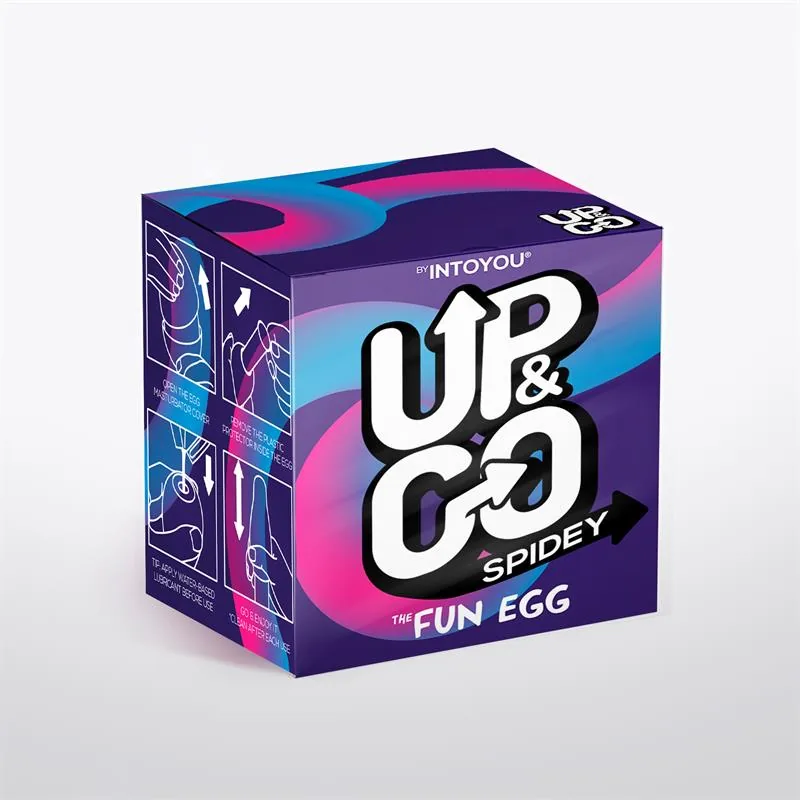 UP&GO Spidey Ovo Masturbador Elástico Roxo — vista 2 de 3