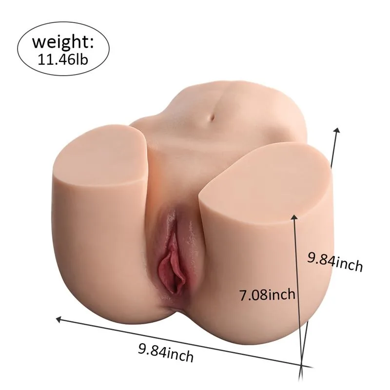 Masturbador Semi-Torso com Duplo Orifício Jenny Xise 5,19 kg — vista 9 de 9