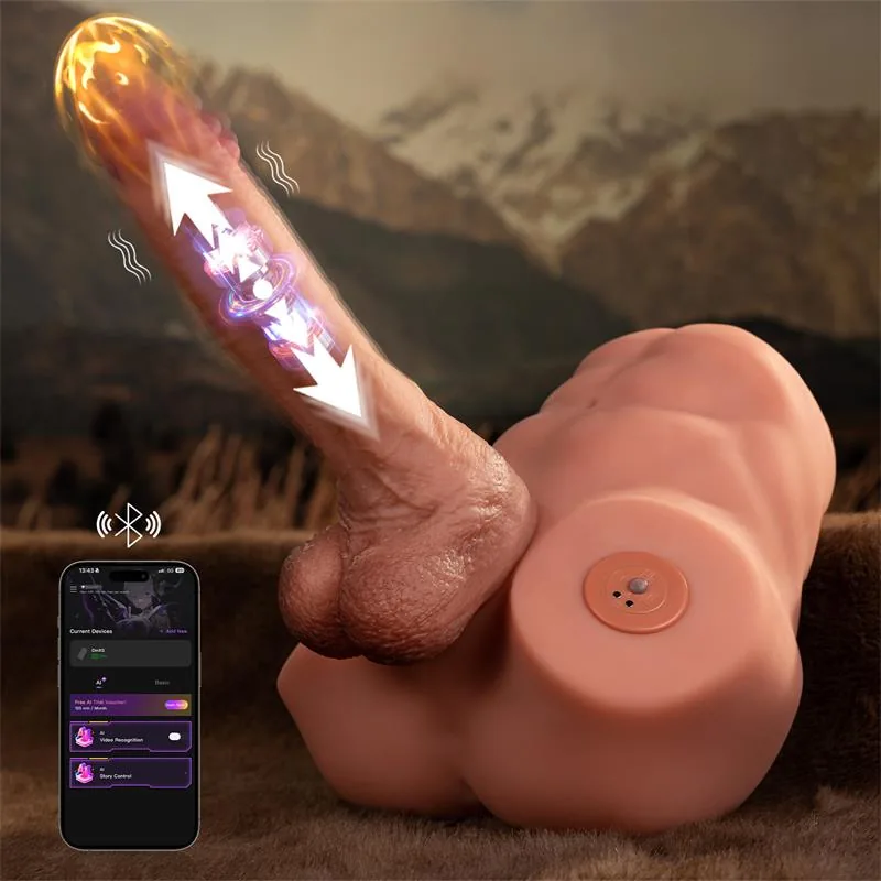 Masturbador Semi-Torso com Vaivém e Dildo Amovível Jonah Xise 3,48 kg — vista 2 de 10