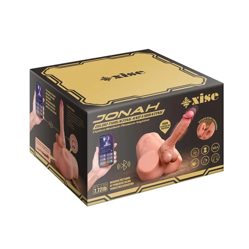 Masturbador Semi-Torso com Vaivém e Dildo Amovível Jonah Xise 3,48 kg — vista 4 de 10