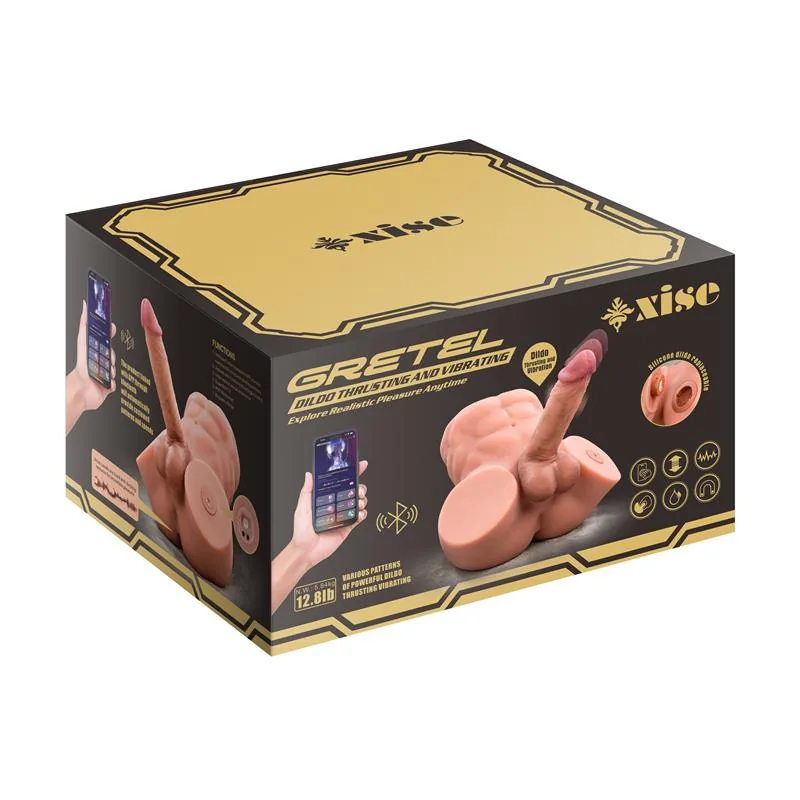 Masturbador Semi-Torso com Vaivém e Dildo Desmontável Gretel Xise 6 kg — vista 3 de 12