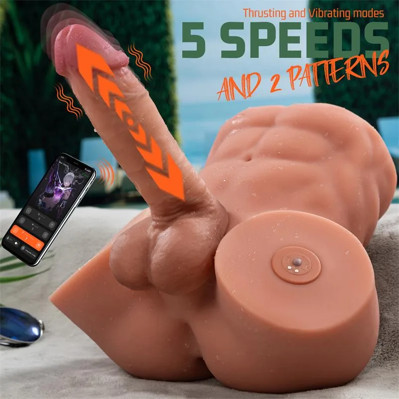 Masturbador Semi-Torso com Vaivém e Dildo Desmontável Gretel Xise 6 kg — vista 7 de 12