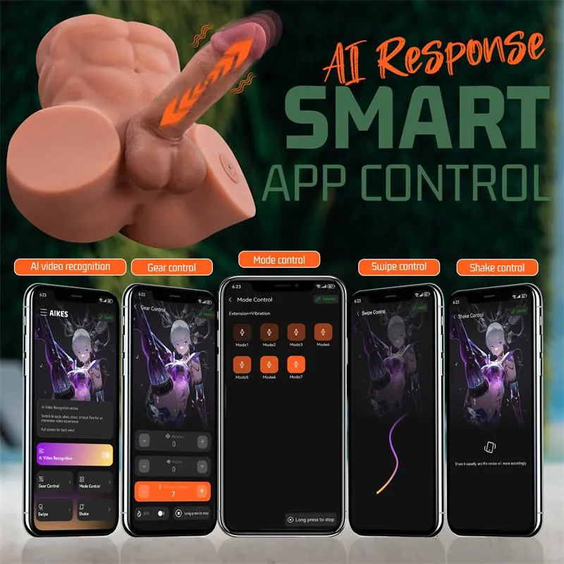 Masturbador Semi-Torso com Vaivém e Dildo Desmontável Gretel Xise 6 kg — vista 9 de 12