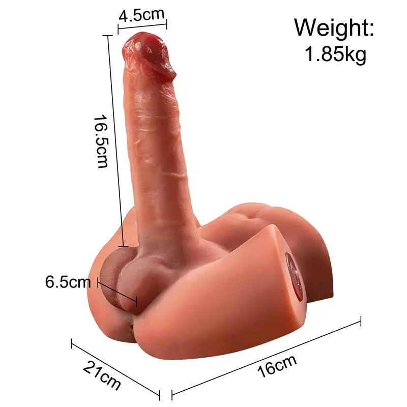 Masturbador Semi-Torso com Vibração, Vaivém e Pénis Zoe Xise 1,3 kg — vista 15 de 15