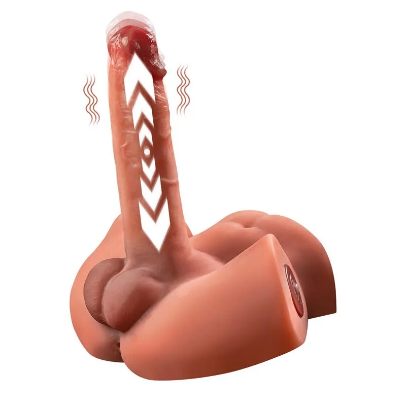 Masturbador Semi-Torso com Vibração, Vaivém e Pénis Zoe Xise 1,3 kg — vista 2 de 15