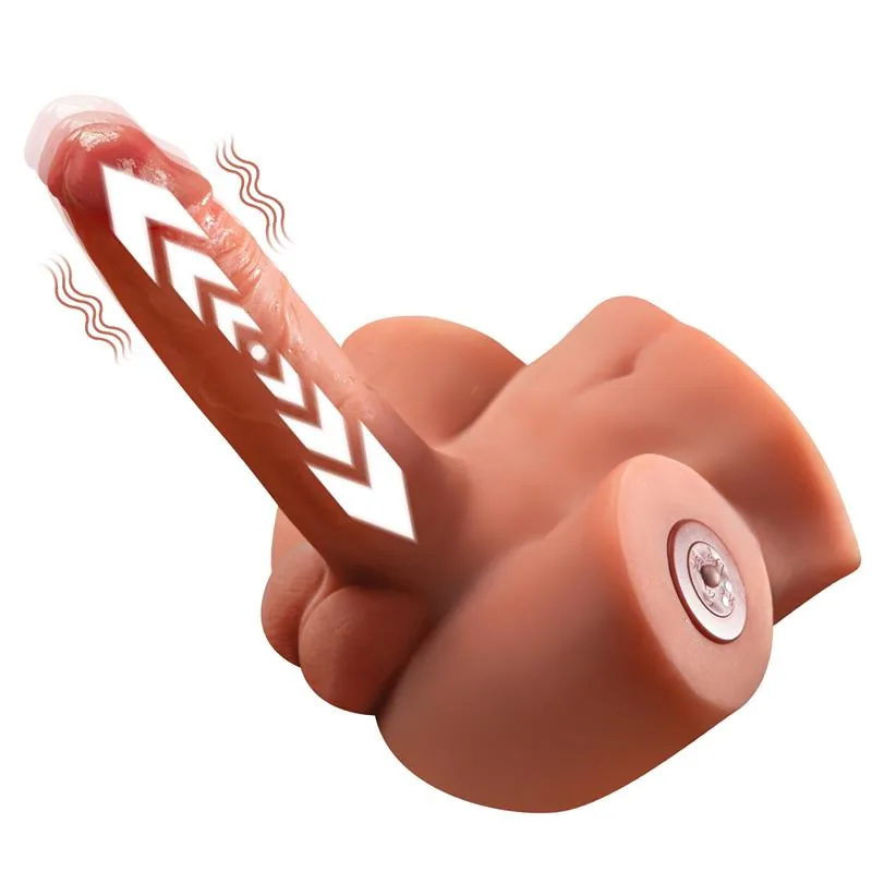 Masturbador Semi-Torso com Vibração, Vaivém e Pénis Zoe Xise 1,3 kg — vista 4 de 15