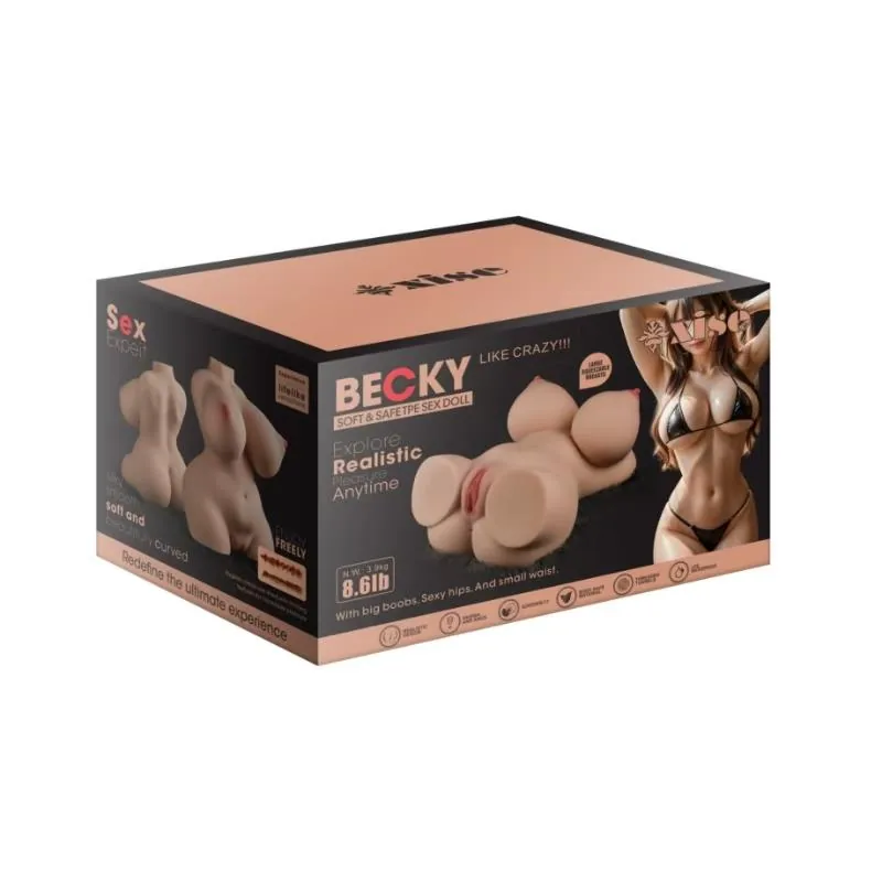 Masturbador Torso com Dupla Entrada Becky Xise 6,92 kg — vista 3 de 11