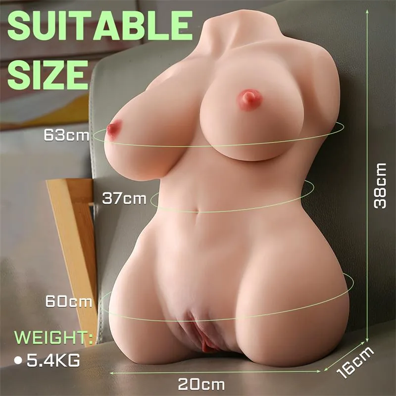 Masturbador Torso com Dupla Entrada Marita Xise 5,4 kg — vista 11 de 14
