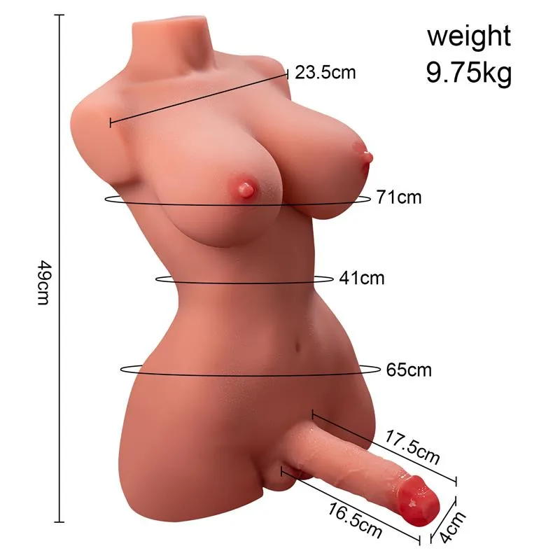 Masturbador Torso com Peito e Pénis Hermosa Xise 9,75 kg — vista 10 de 11