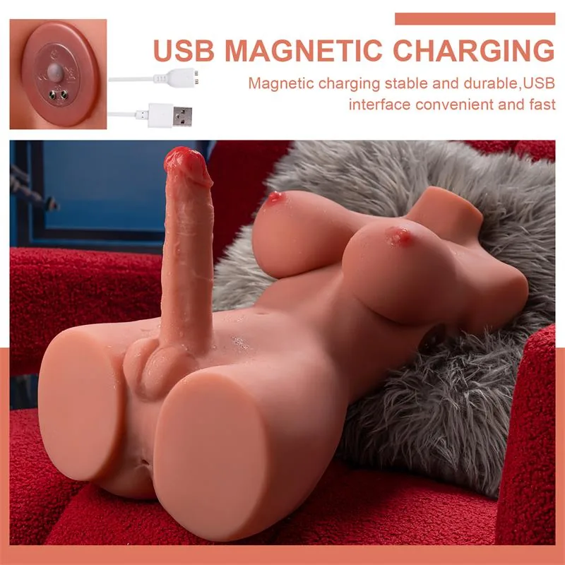Masturbador Torso com Peito e Pénis Hermosa Xise 9,75 kg — vista 6 de 11