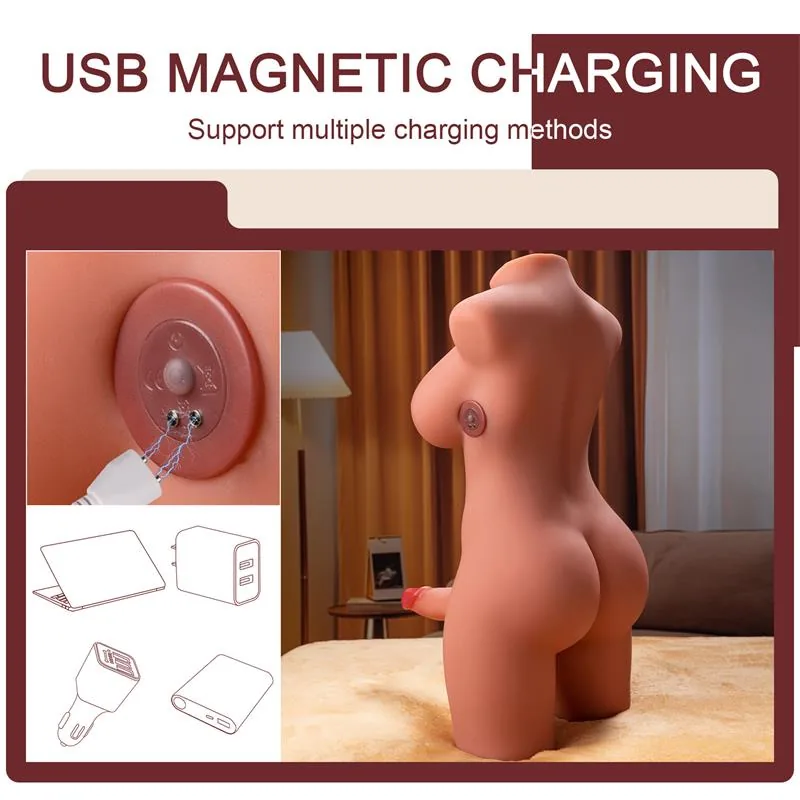 Masturbador Torso com Peito e Pénis Miah Xise 9,8 kg — vista 9 de 11
