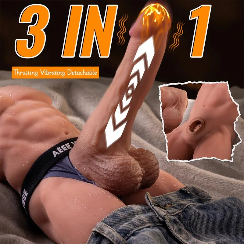 Masturbador Torso com Vaivém e Dildo Amovível Ely Xise 4,1 kg — vista 5 de 12