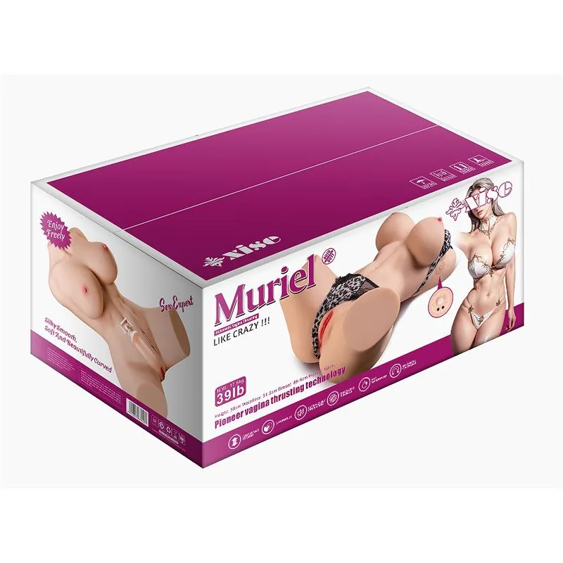 Masturbador Torso com Vaivém e Esqueleto Interno Muriel Xise 17,5 kg — vista 2 de 2