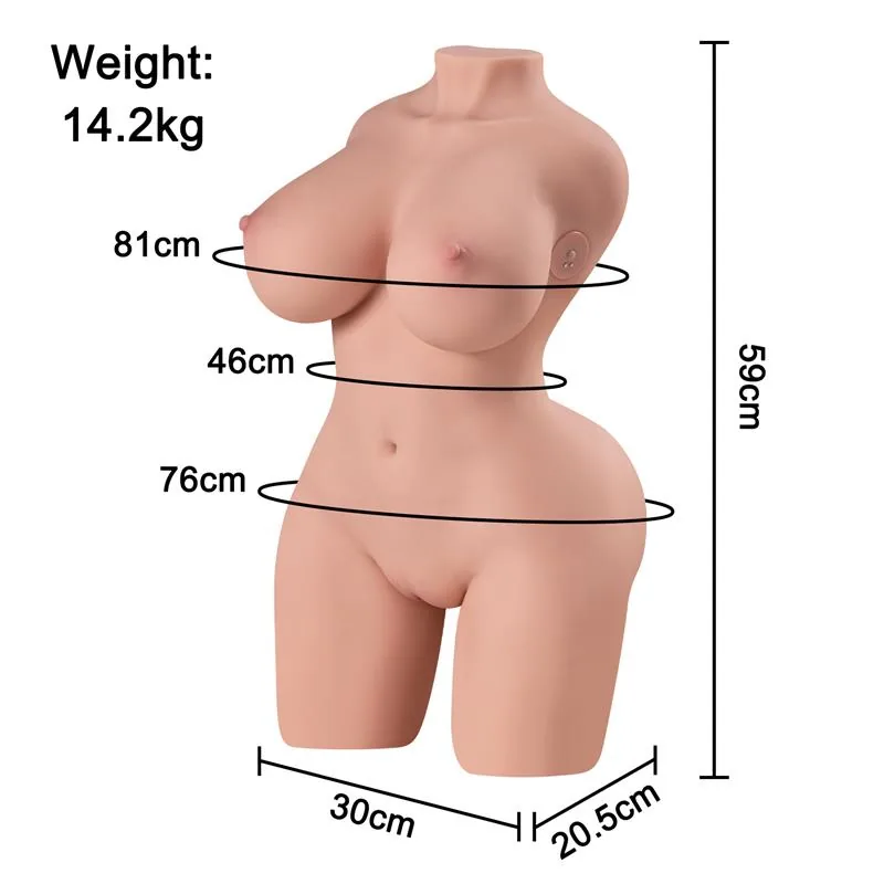 Masturbador Torso com Vibração e App Dennehy Xise 14,2 kg — vista 12 de 12