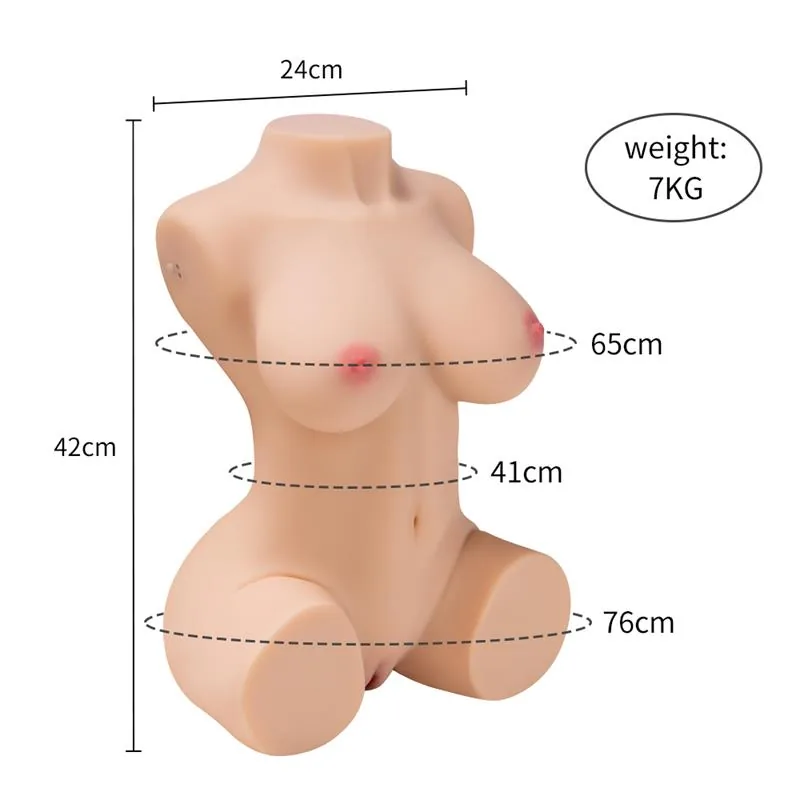 Masturbador Torso com Vibração e Sucção Jacey Xise 8 kg — vista 11 de 11