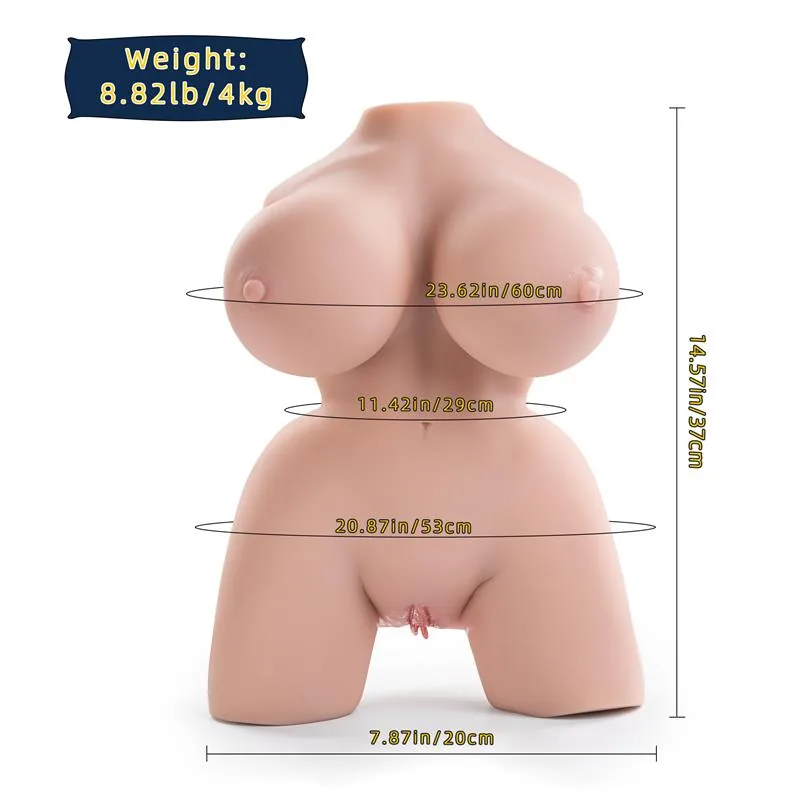 Masturbador Torso com Vibração Frieda Xise 4,2 kg — vista 4 de 5