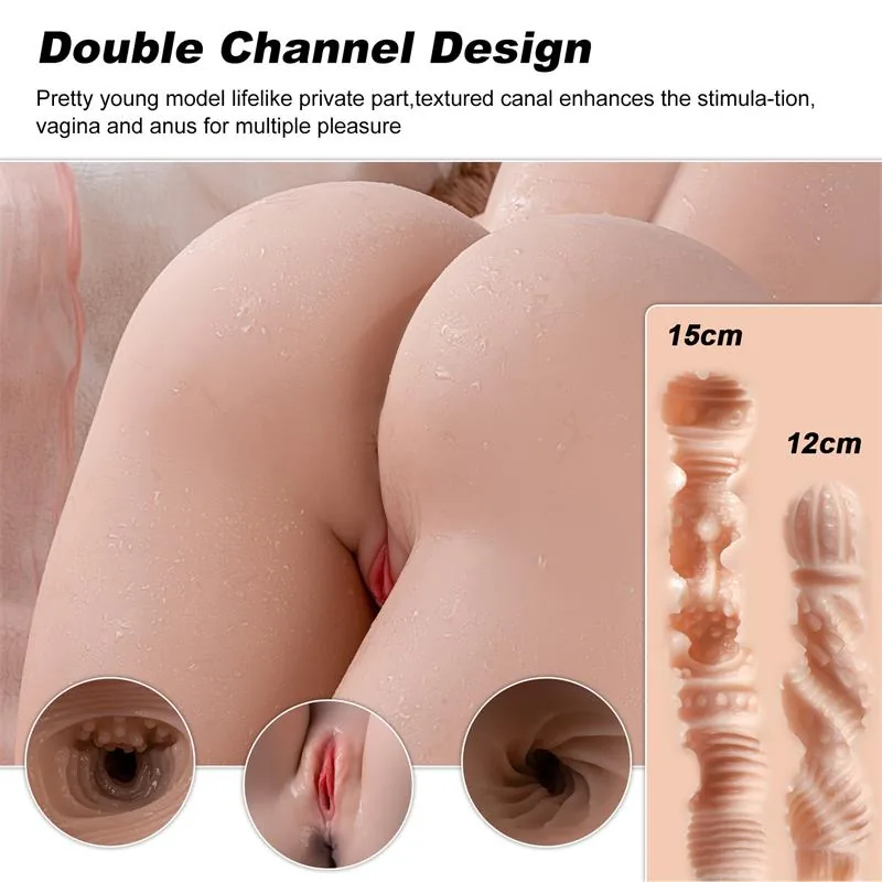 Masturbador Torso Realista com Duplo Orifício Sunny Xise 41,27 kg — vista 6 de 12