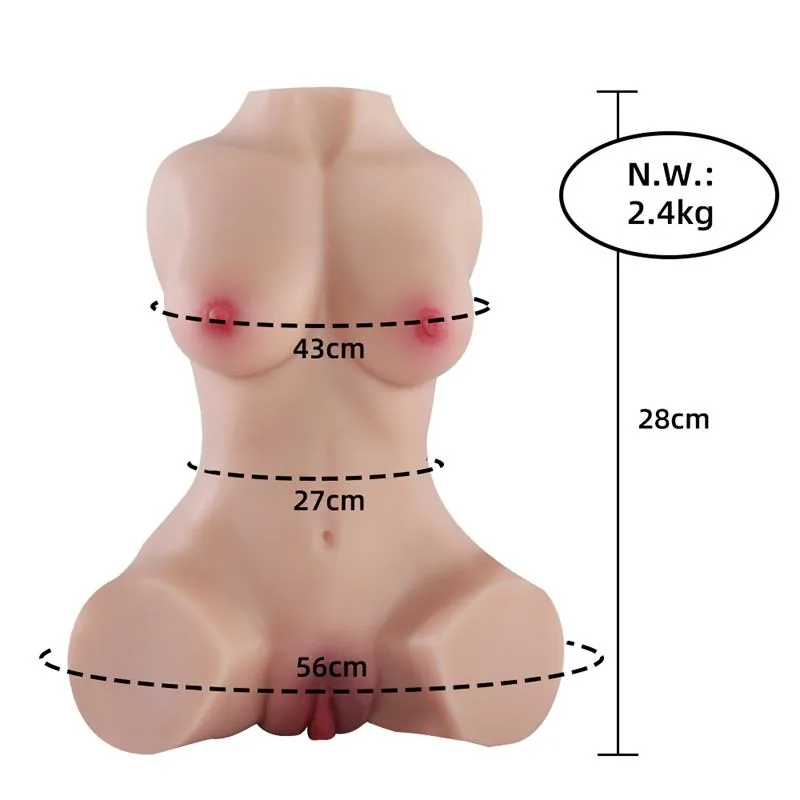 Masturbador Torso Realista Susie Xise 2,4 kg — vista 9 de 9