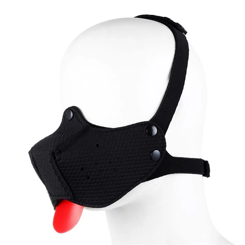 Focinheira de Neoprene Desmontável e Ajustável A-Gusto Preta
