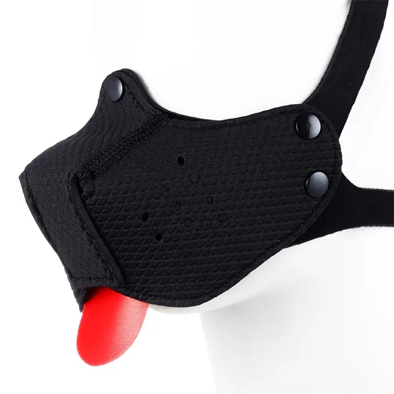 Focinheira de Neoprene Desmontável e Ajustável A-Gusto Preta — vista 2 de 3