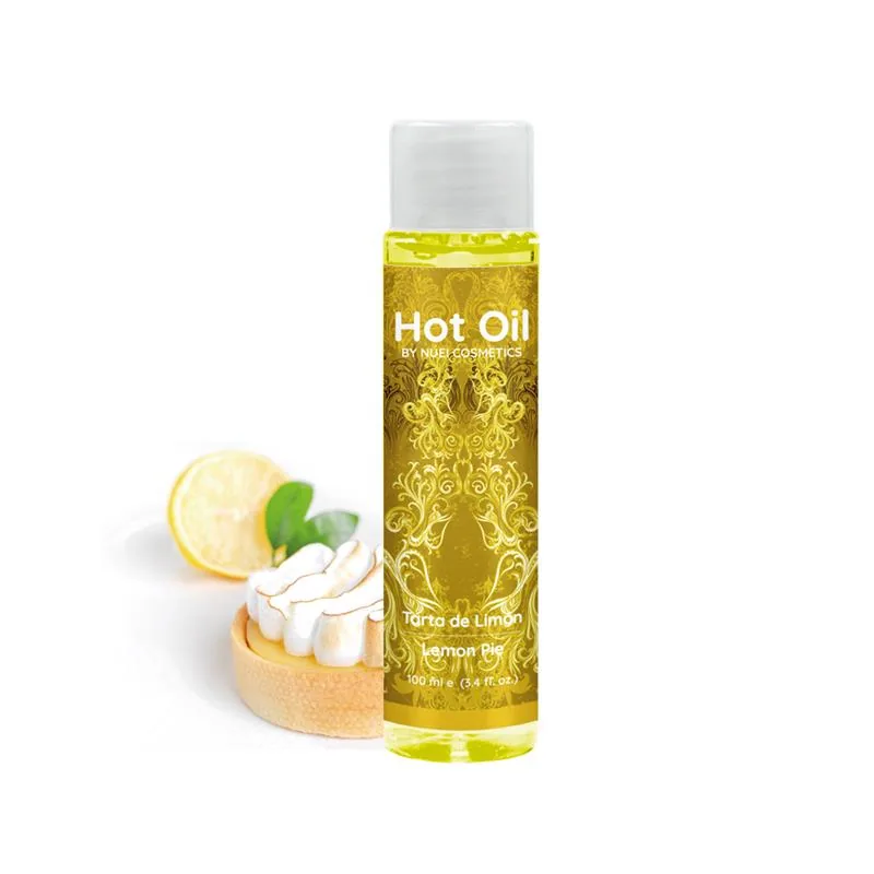 Óleo de Massagem Efeito Calor Aroma Tarte de Limão Nuei 100 ml