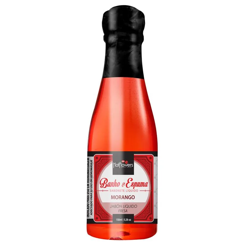 Espuma de Banho Hot Flowers Morango 150 ml