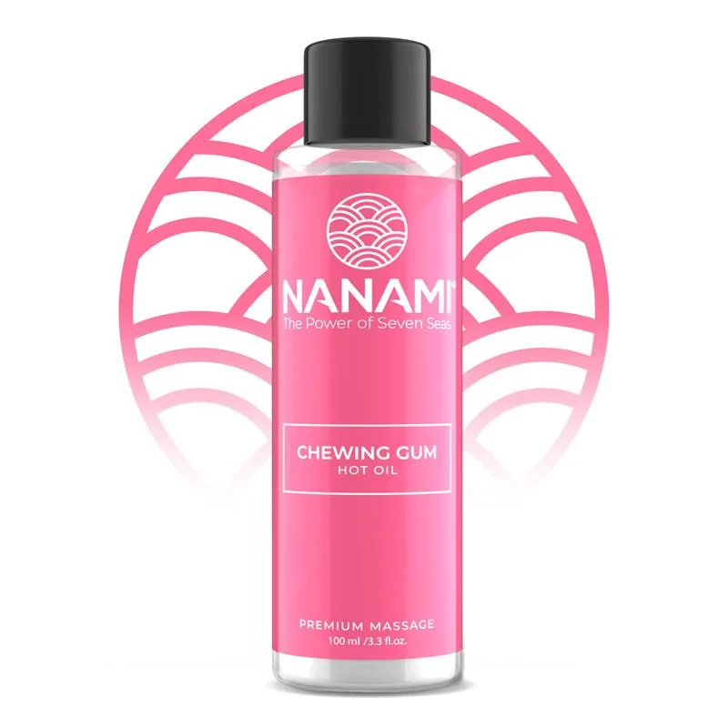 Óleo de Massagem Efeito Calor Aroma Chiclete Nanami 100 ml