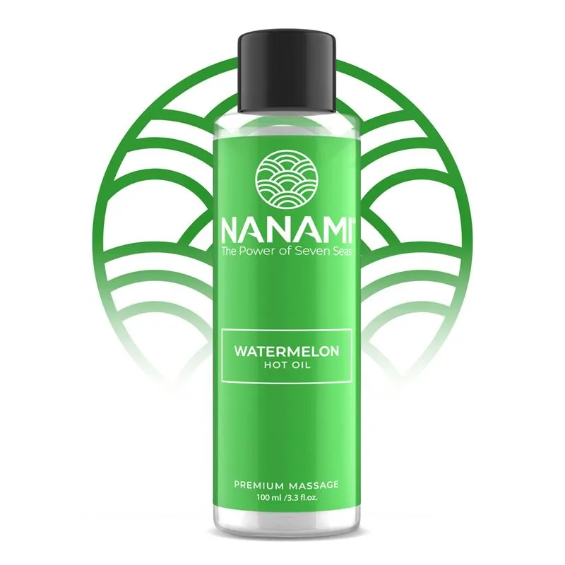Óleo de Massagem Efeito Calor Aroma Melancia Nanami 100 ml