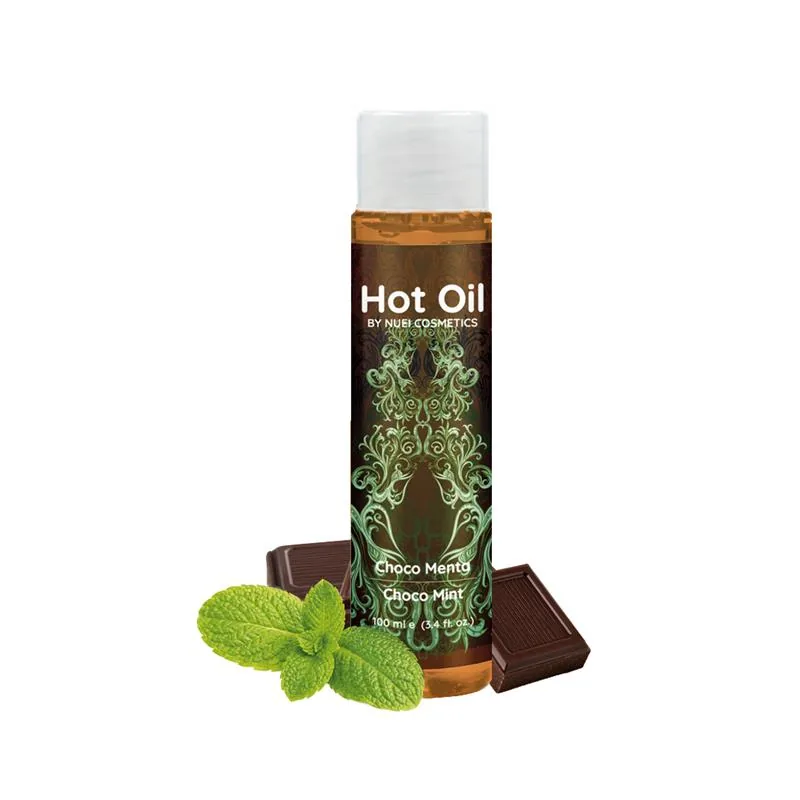 Óleo de Massagem Hot Oil Choco-Menta Efeito Calor 100 ml Nuei