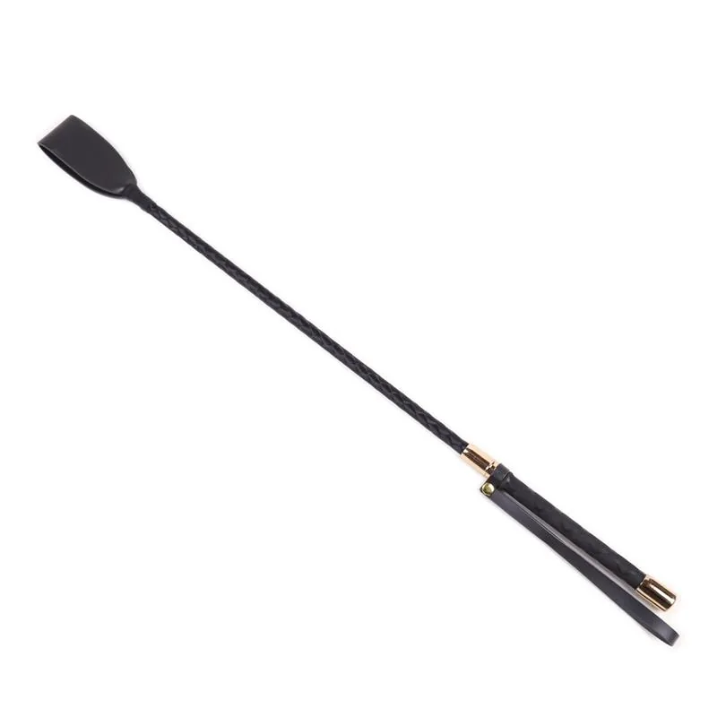 Chicote de Montar de Metal Preto e Dourado LateToBed — vista 2 de 3