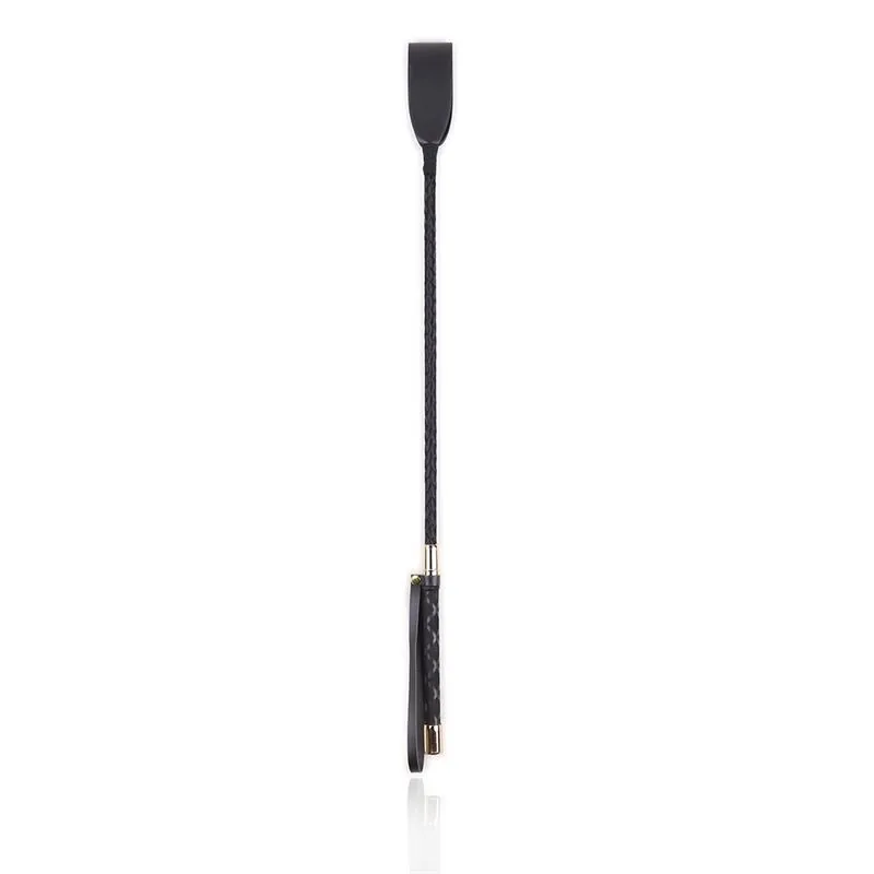 Chicote de Montar de Metal Preto e Dourado LateToBed — vista 3 de 3