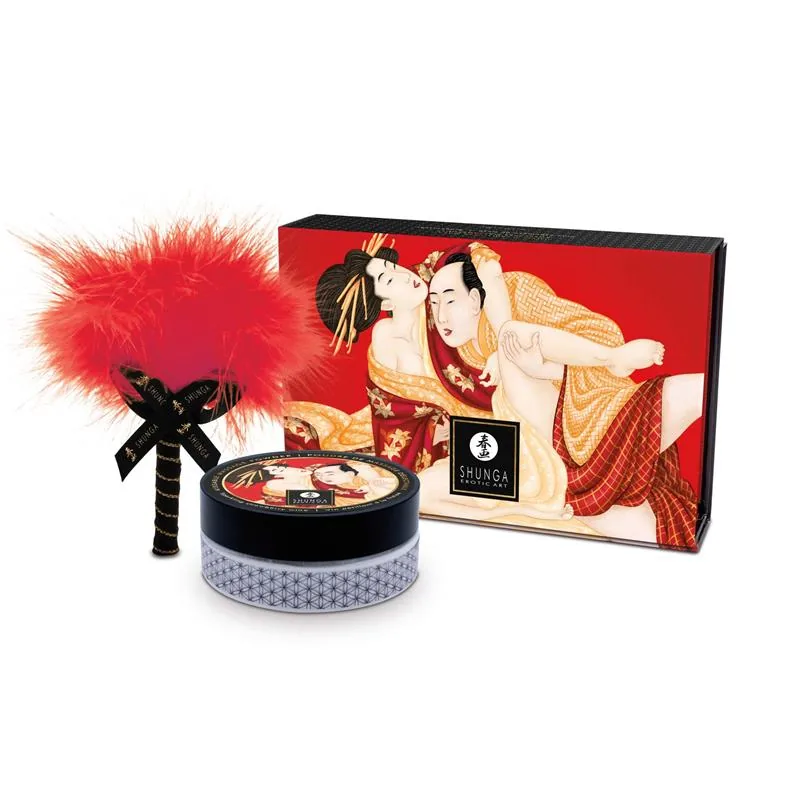 Pintura Corporal em Pó Beijável Vinho de Morango Espumoso 75 g Shunga