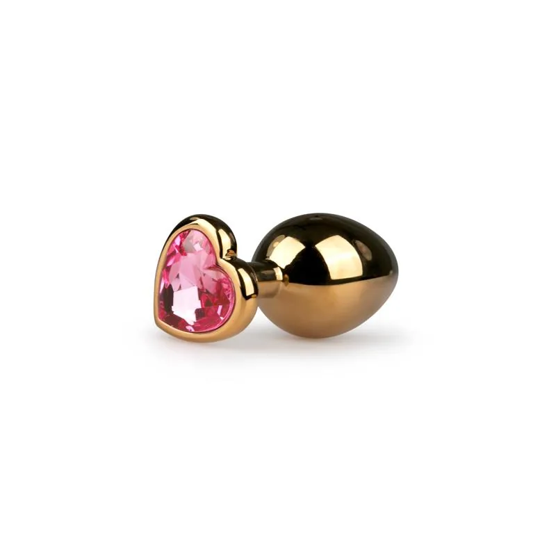 Plug Anal de Alumínio Easytoys N.º 7 Dourado e Rosa