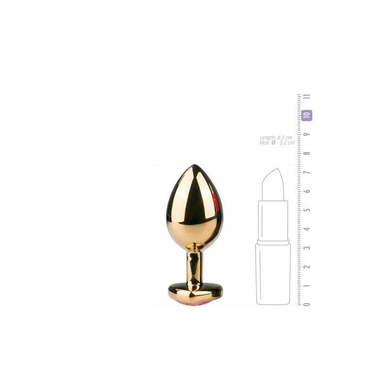 Plug Anal de Alumínio Easytoys N.º 7 Dourado e Rosa — vista 3 de 4