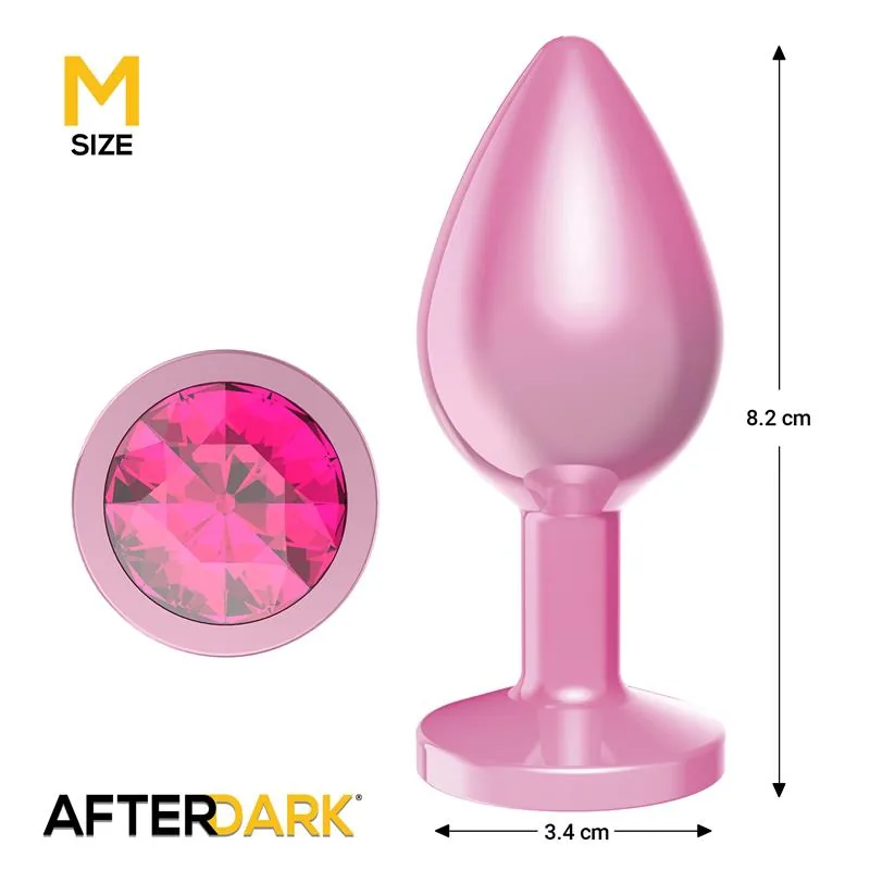 Plug Anal Anodizado Rosa com Joia Afterdark Tamanho M — vista 3 de 4