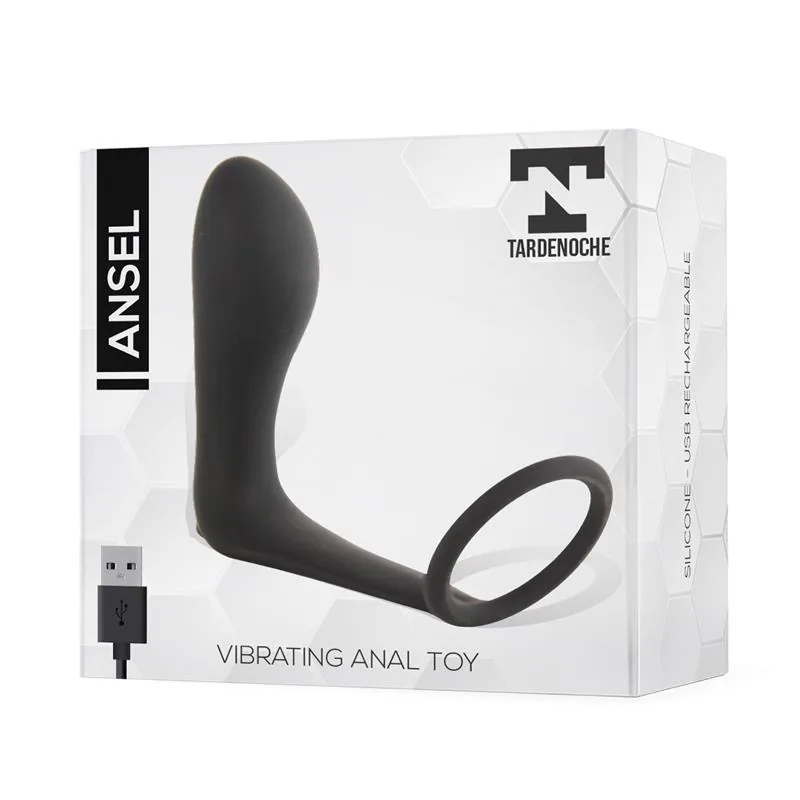 Plug Anal Ansel com Vibração e Anel em Silicone Tardenoche — vista 4 de 5