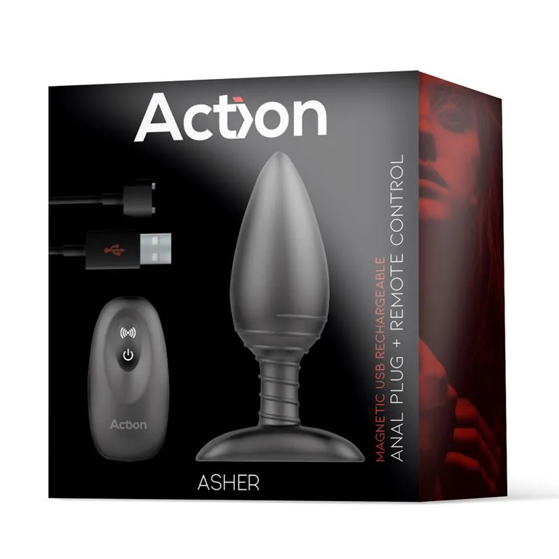 Plug Anal Asher com Comando à Distância Preto Action — vista 2 de 9