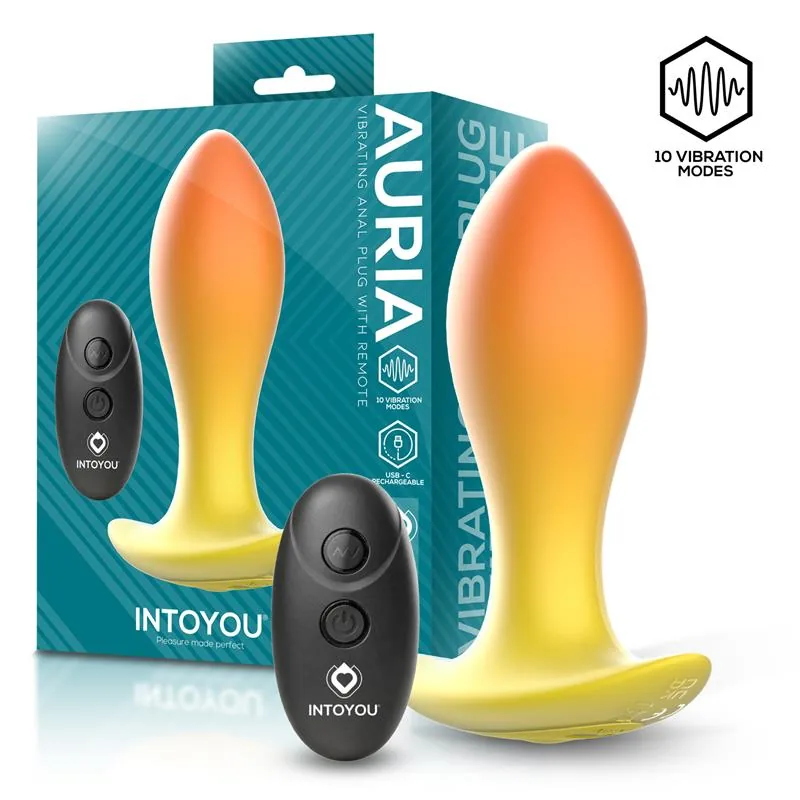 Plug Anal Auria com Vibração e Comando à Distância Intoyou
