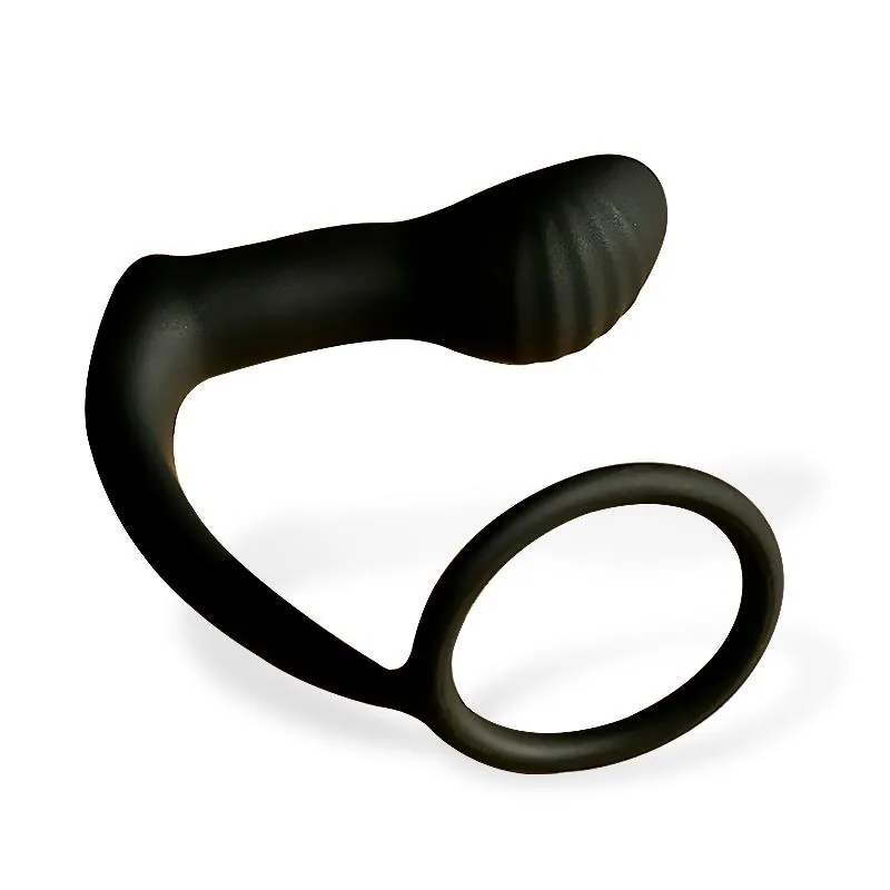 Plug Anal Carnelian com Vibração e Anel para o Pénis Afterdark — vista 3 de 4