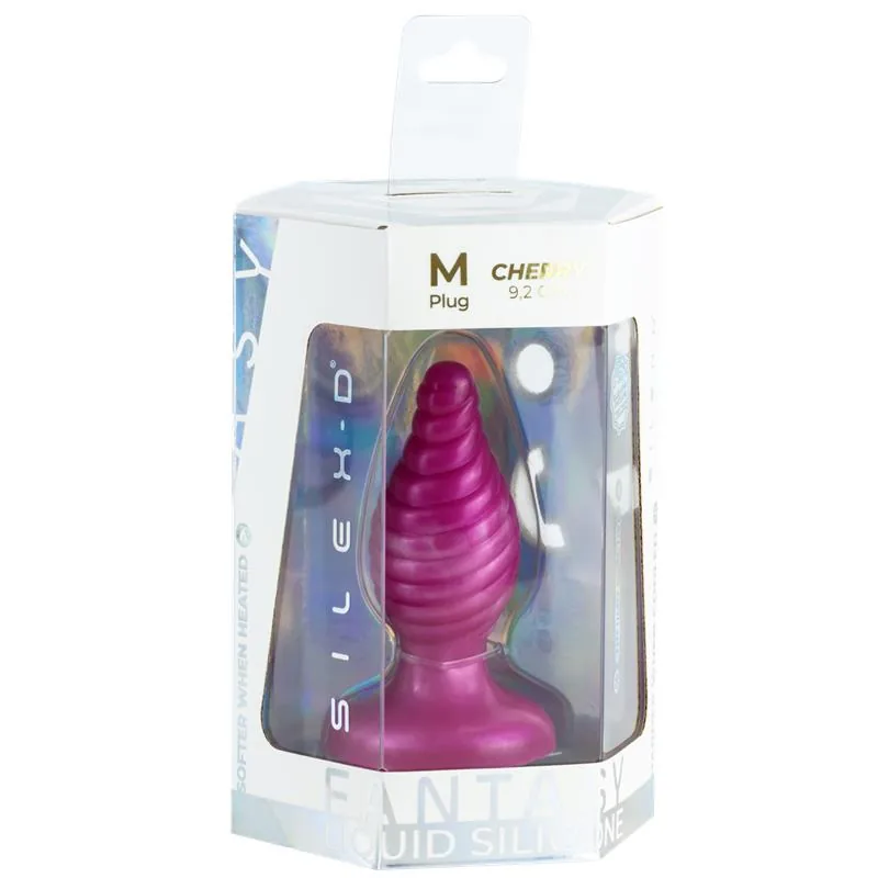 Plug Anal Cherry Fantasy em Silicone Líquido Silexd — vista 5 de 5