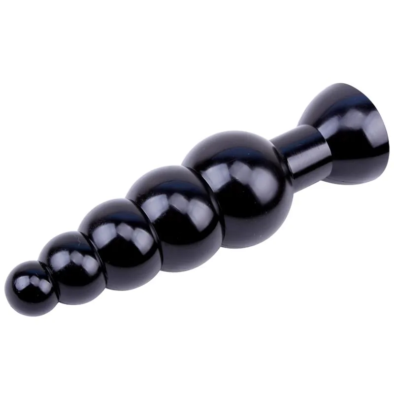 Plug Anal de Cinco Esferas Crescentes Preto — vista 4 de 5