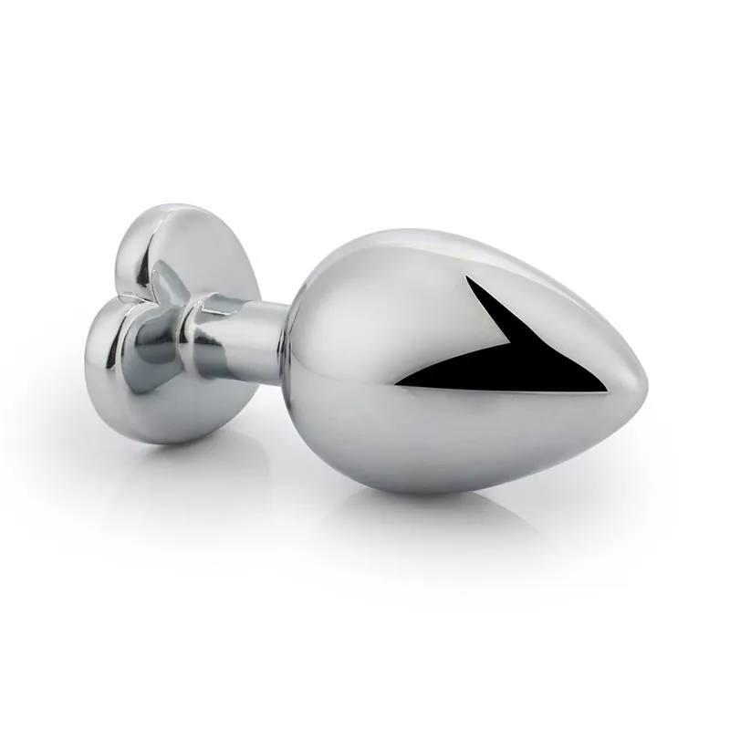 Plug Anal com Joia de Coração Afterdark Azul Safira Tamanho L — vista 5 de 6